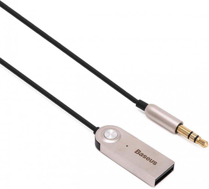 Аудіо ресивер FM-трансмітер Baseus BA01 USB Wireless adapter cable AUX/USB Black (CABA01-01) - фото 16