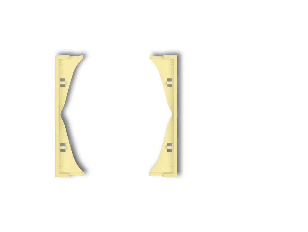 Рамка промежуточная Karlik Mini для розетки выключателя Желтый (43MRP-2)