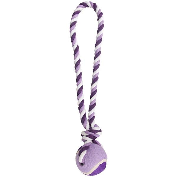 Игрушка для собак Мяч на канате Flamingo Cotton Rope (514549)