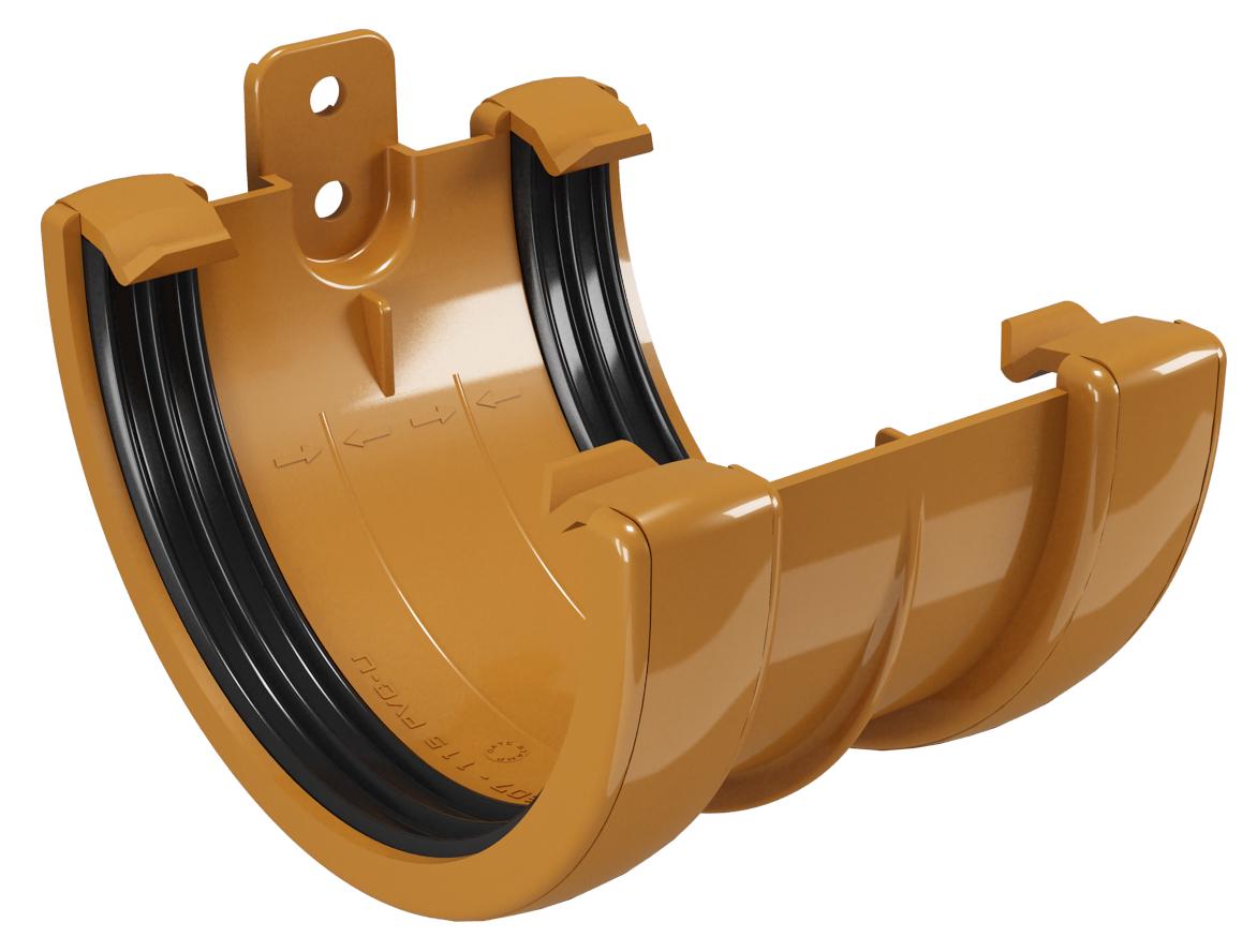 Соединитель желобов DEVOREX Classic 120 Терракот (11674384) - фото 1