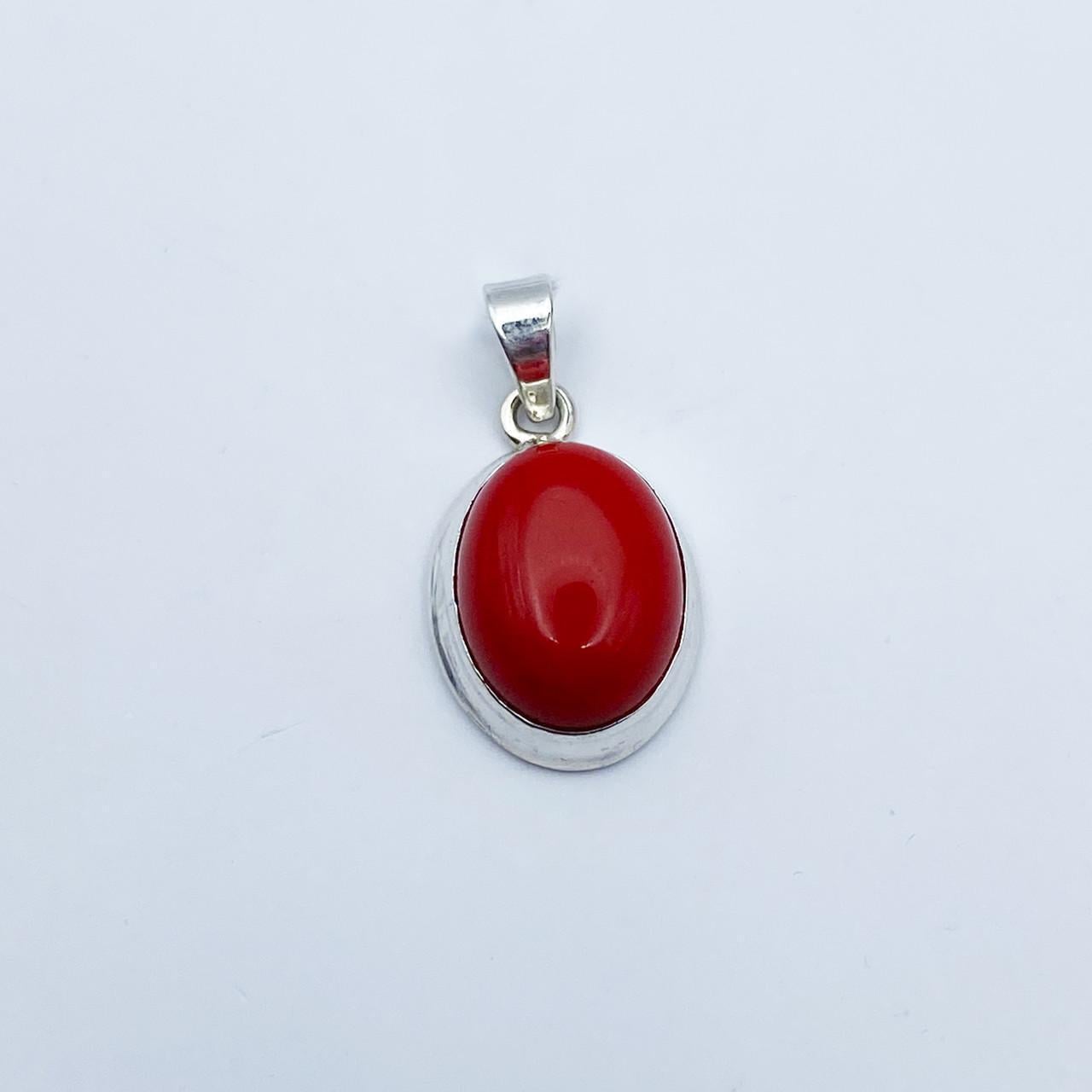 Срібний кулон з коралом 2,22 г (2361667657)