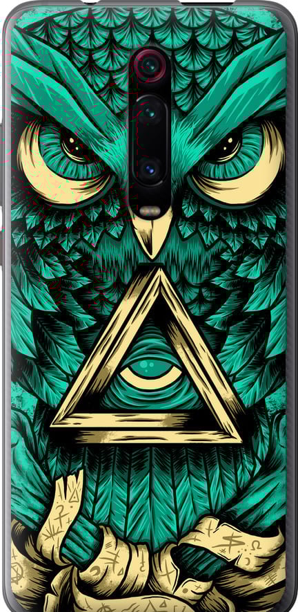 Чехол на Xiaomi Mi 9T Сова Арт-тату (3971u-1815-42517)