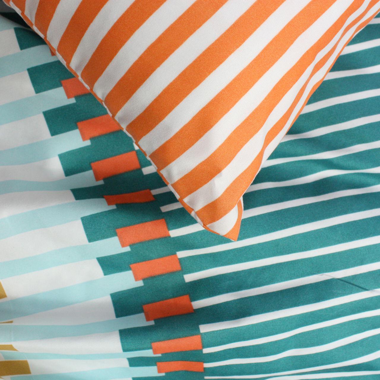 Наволочка МІ0034 50x70 см Помаранчевий/Зелений (160118) - фото 3