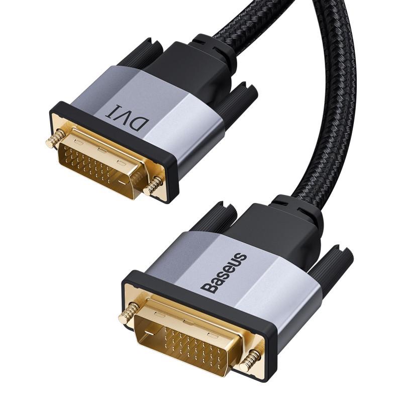 Кабель BASEUS Enjoyment Series DVI Male To DVI Male bidirectional Adapter Cable 3 м Grey - фото 2