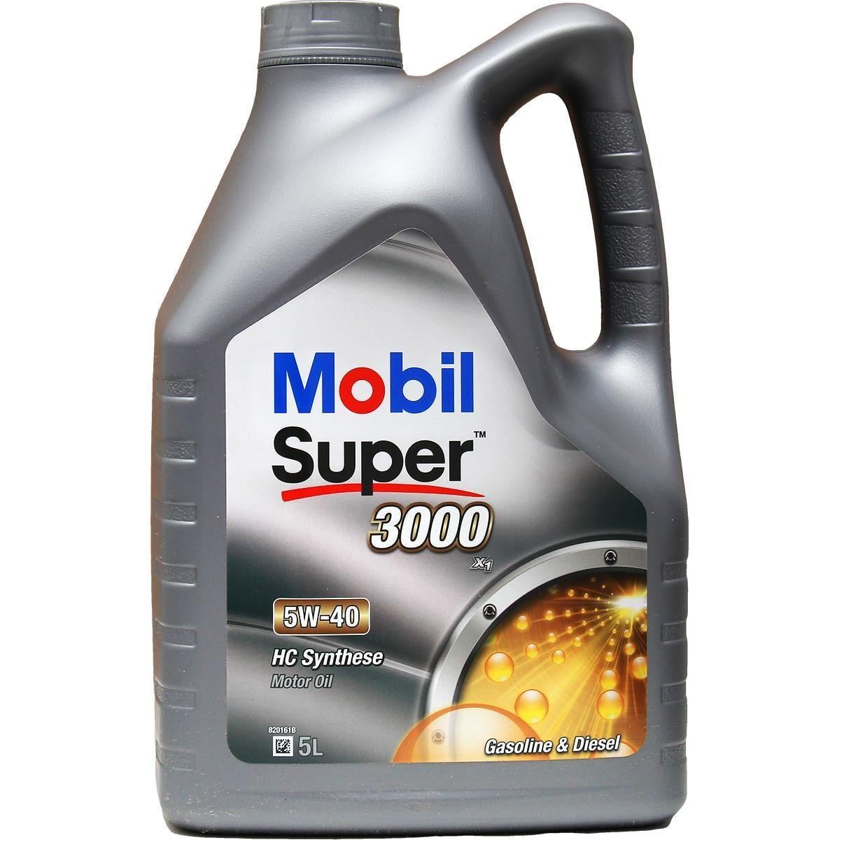 Моторное масло Mobil Super 3000 X1 5W40 5 л (150565)