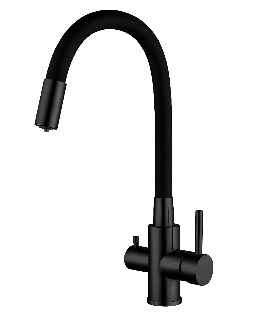 Смеситель для кухни Venta BK813BB двухрычажный (SW-90706)