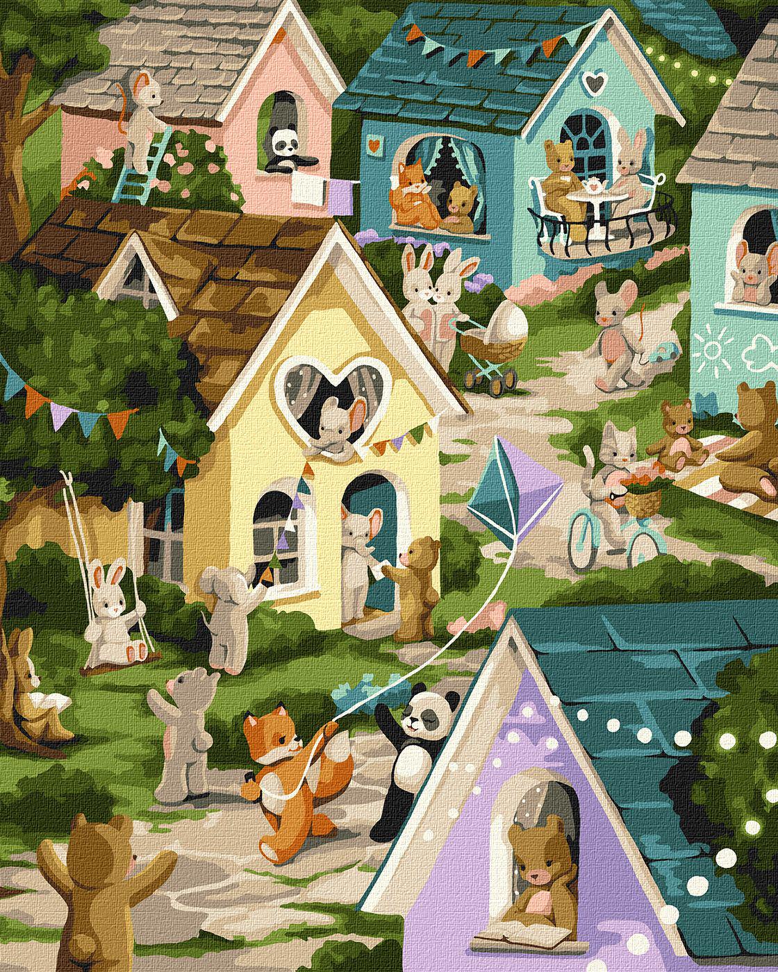 Картина по номерам Идейка Волшебный город 40x50 см (Id-KHO6515)