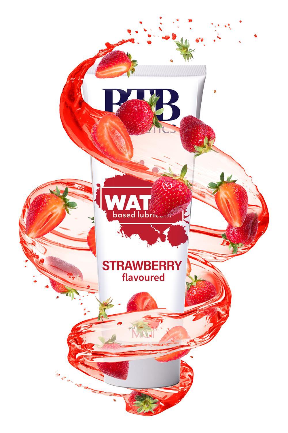 Лубрикант на водной основе BTB FLAVORED STRAWBERRY 100 мл (SO7545) - фото 4