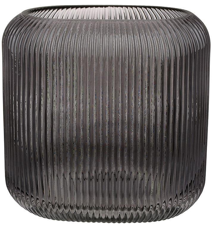 Ваза стеклянная Elisa прямоугольная 25х15х25 см Дымчатый