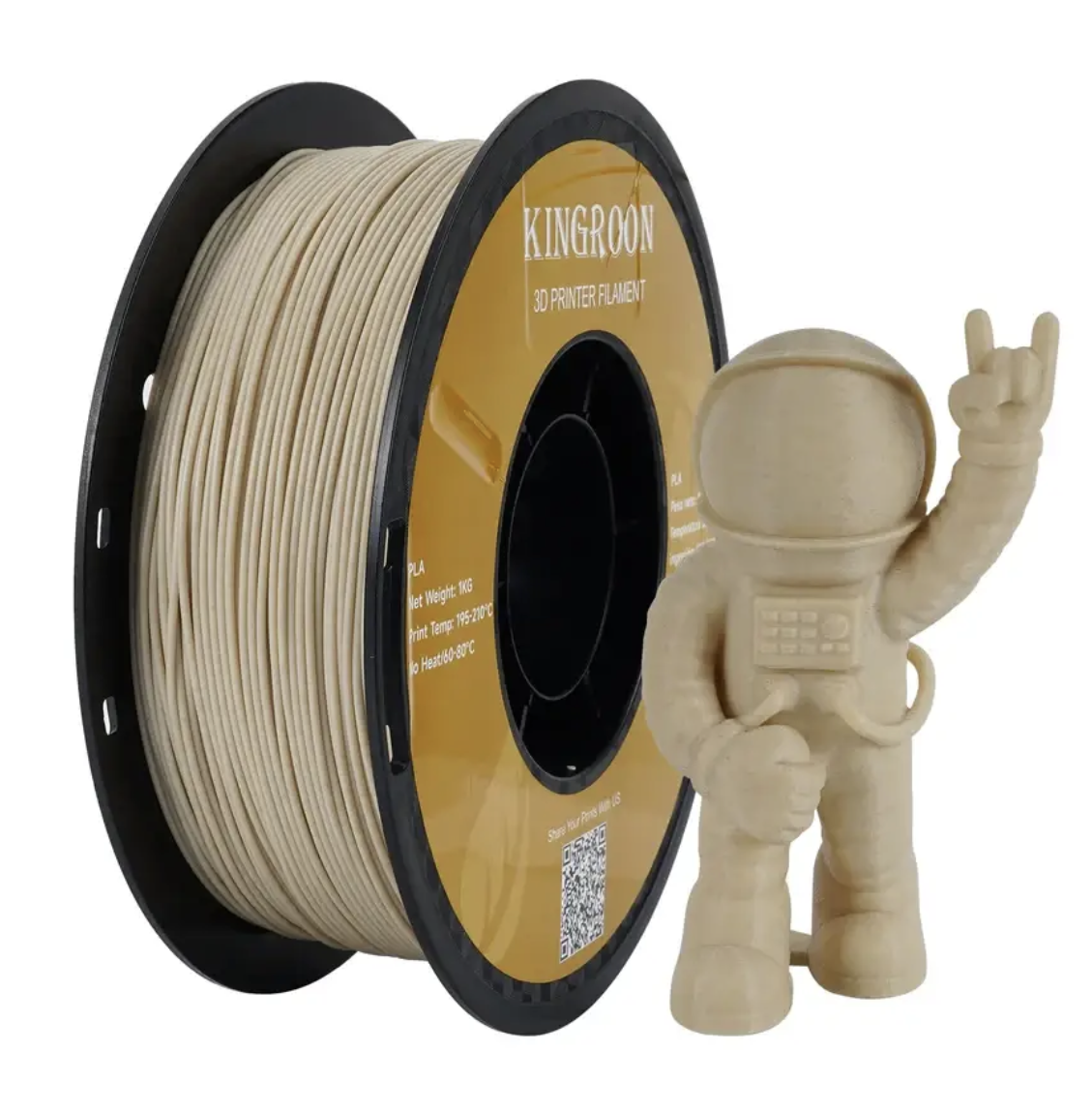 Пластик для 3D-принтера KINGROON PLA 1,75 мм 1 кг Woodiness (YMX0146)