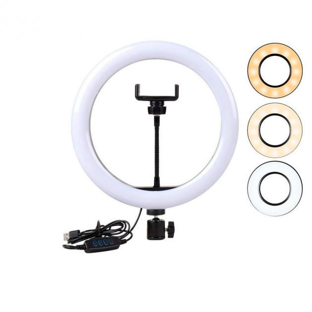 Светодиодное селфи кольцо Ring Fill Light 20 см (2981ca47) - фото 3