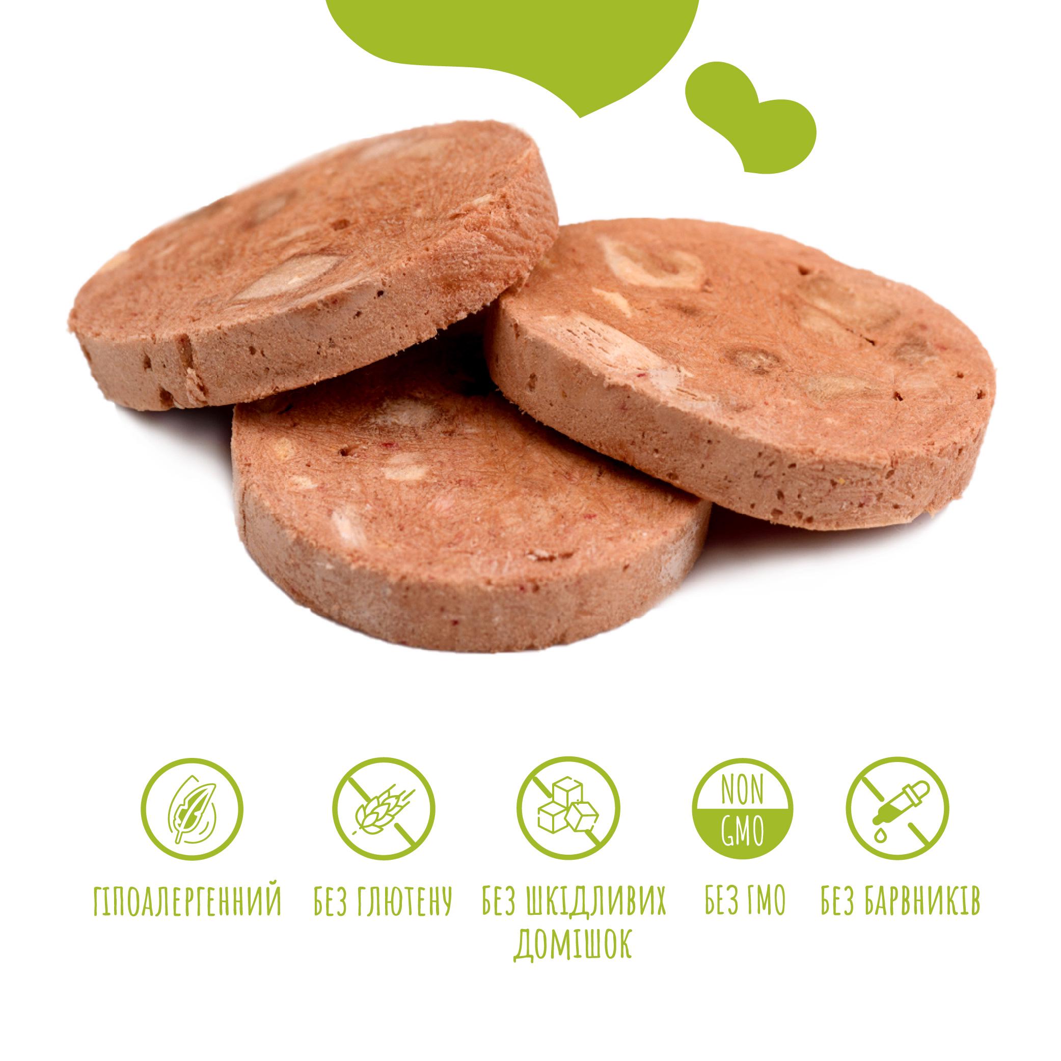 Лакомства для собак Mavsy Freeze dried DUCK FOIE GRAS WITH CARAMELIZED APPLE фуа-гра с карамелизированным яблоком от 3-х мес. 50 г (24624837) - фото 2