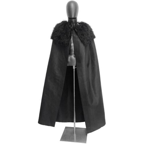 Плащ с меховым воротником Seta Decor 18-940BLK Плащ с меховым воротником Seta Decor 18-940BLK