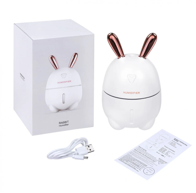 Увлажнитель воздуха Humidifiers Rabbit и ночник 2в1 (1597) - фото 4