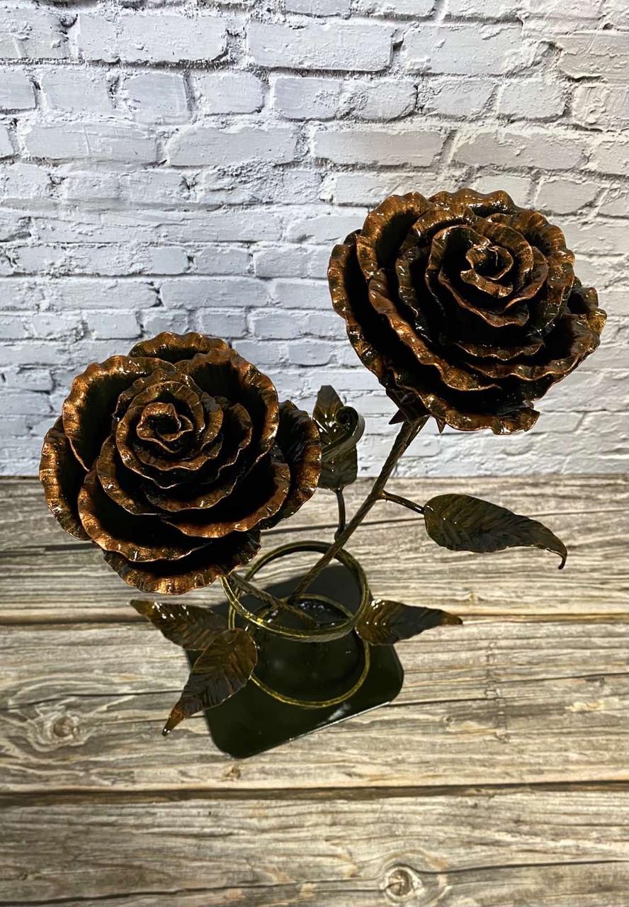 Розы кованые в весах-ленте Вечная паять (1970022456) - фото 7 Розы кованые в весах-ленте Вечная паять (1970022456) - фото 7