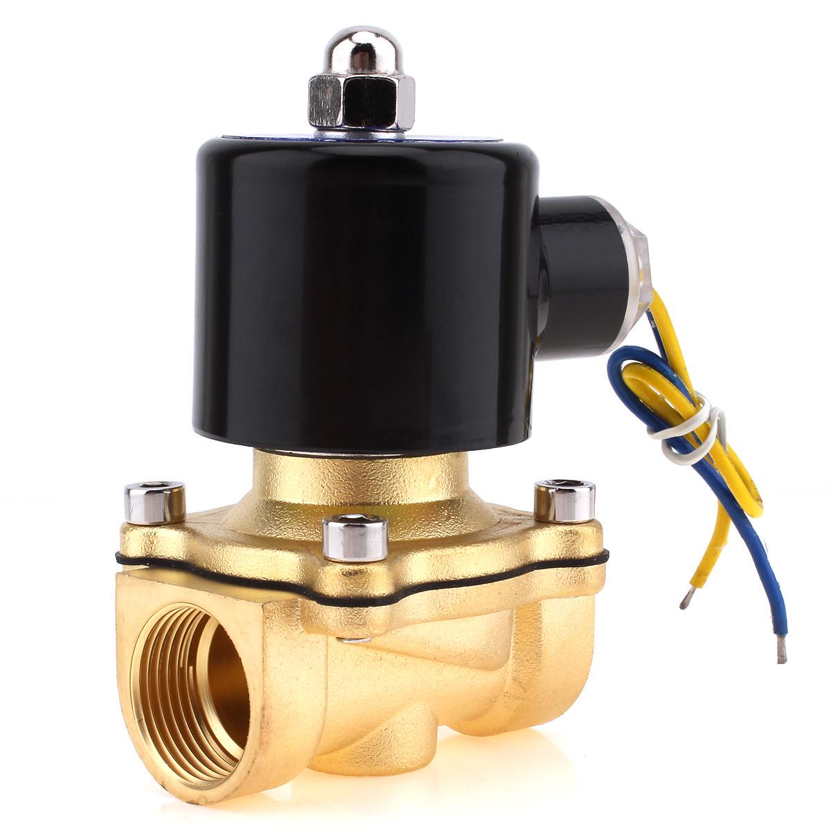 Електромагнітний клапан латунний круглий 1/2" 220В