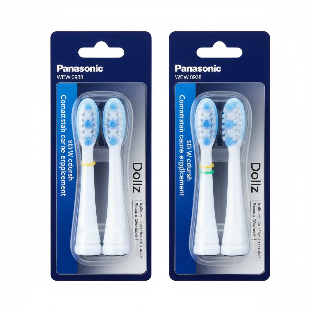Насадки для электрической зубной щетки Panasonic WEW-0929-W830-AS1 2 блистера