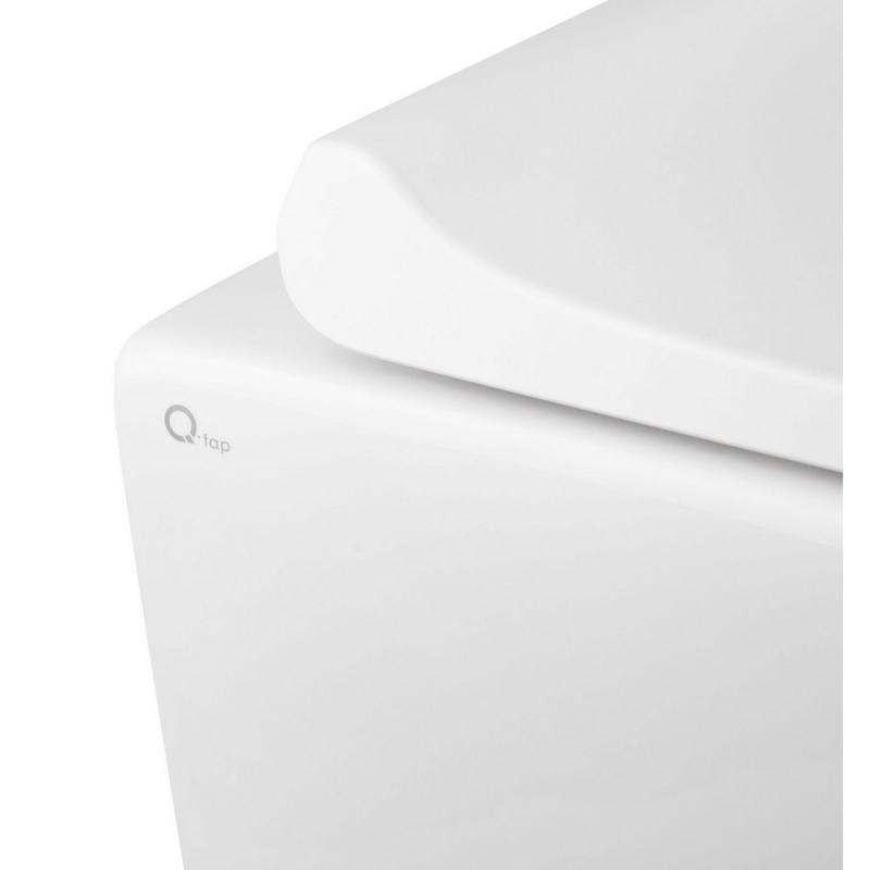 Унитаз подвесной Q-tap Tern QT1733052EUQW с сиденьем Soft-close (25169741) - фото 11