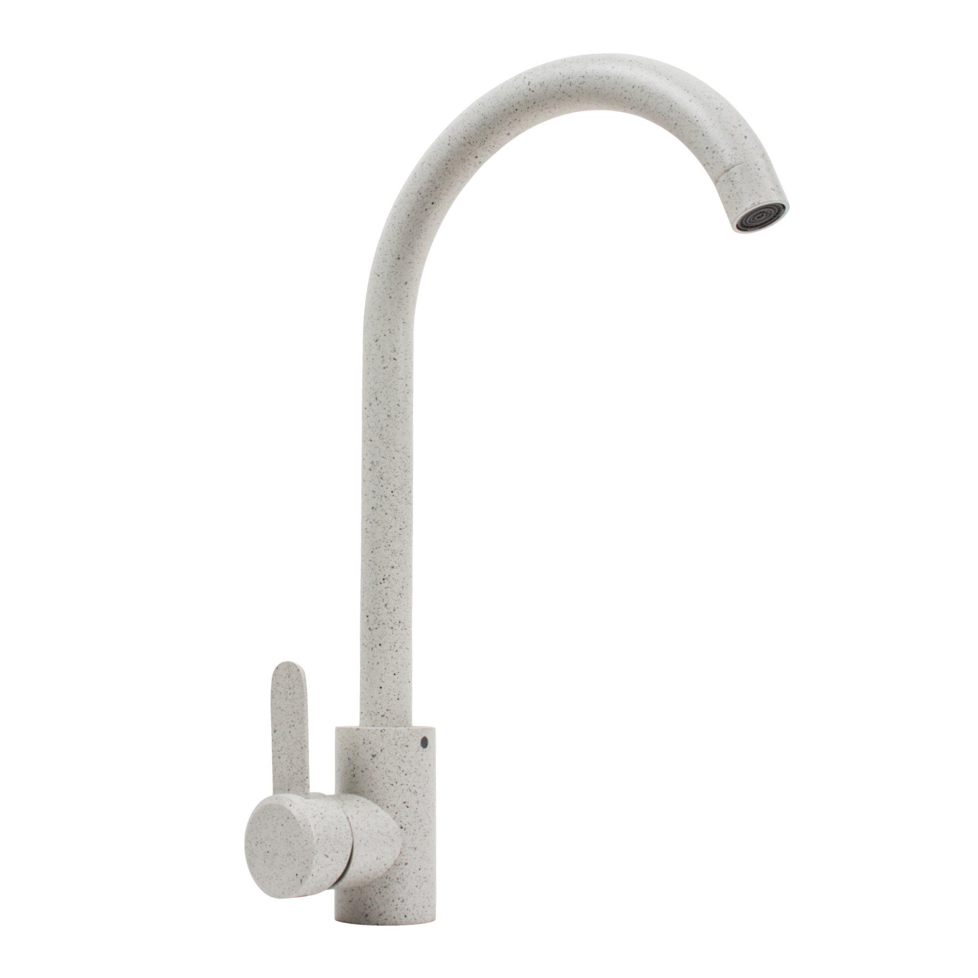 Смеситель кухонный Platinum 7990 NEST в точку Белый