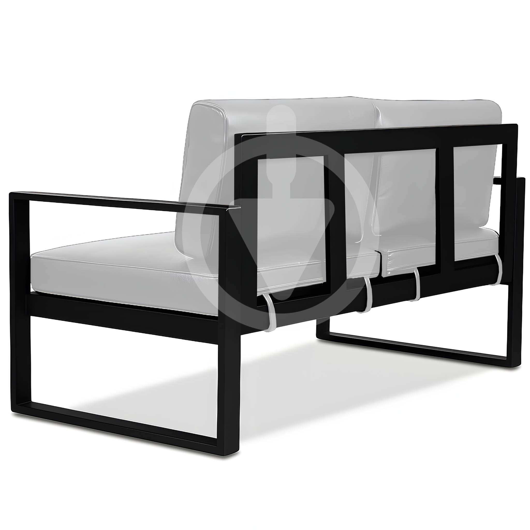 Диван металлический AVVS Бостон лофт с подлокотниками экокожа 130 см Белый - фото 3 Диван металлический AVVS Бостон лофт с подлокотниками экокожа 130 см Белый - фото 3