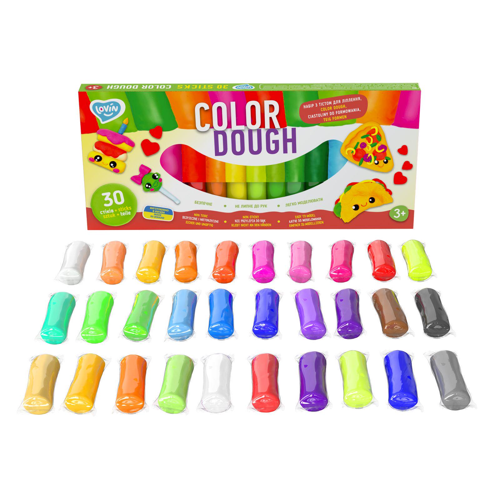 Набір для ліплення з тістом Lovin ОКТО 30 стіків color dough (MTT-167127)