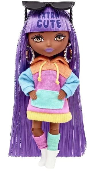 Лялька Барбі Міні Екстра Лавандова леді Barbie Extra Minis Doll 7 (HJK66)