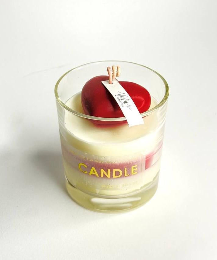 Аромасвічка Vesna Home SPA Теплий бордо з серцем 200 мл (23163616) Аромасвічка Vesna Home SPA Теплий бордо з серцем 200 мл (23163616)