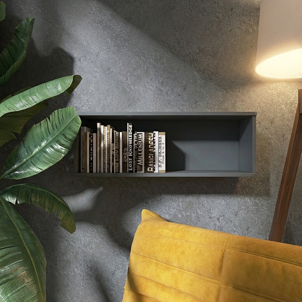 Полочка настенная Everest Лайт ПЛН-2 800х220х282 мм Графит (11136)