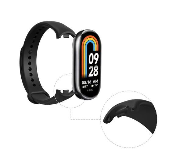 Ремінець Silicone для Xiaomi Smart Band 9 Чорний - фото 5