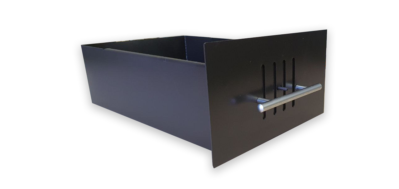 Пепельник-совок стальной с регулируемой подачей воздуха 250х90х550 мм (25437931)