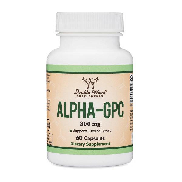 Комплекс для профілактики роботи головного мозку Double Wood Alpha GPC 300 mg 60 Caps