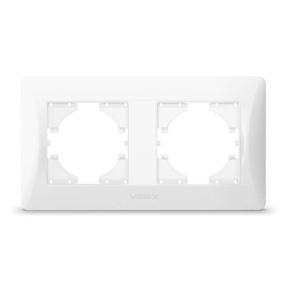 Рамка Videx BINERA 2-постовая горизонтальная Белый (12595)