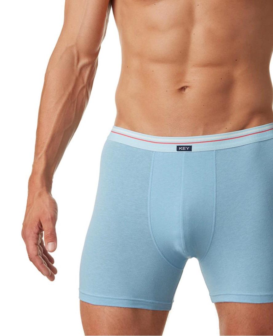 Труси боксери Key р. 54/2XL Блакитний (75921)