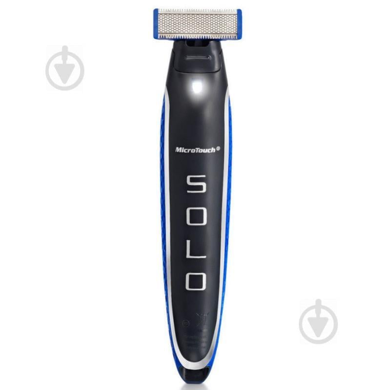 Мужской триммер Solo Micro Touch Trimmer аккумуляторный многофункциональный Черный с синим (258706)