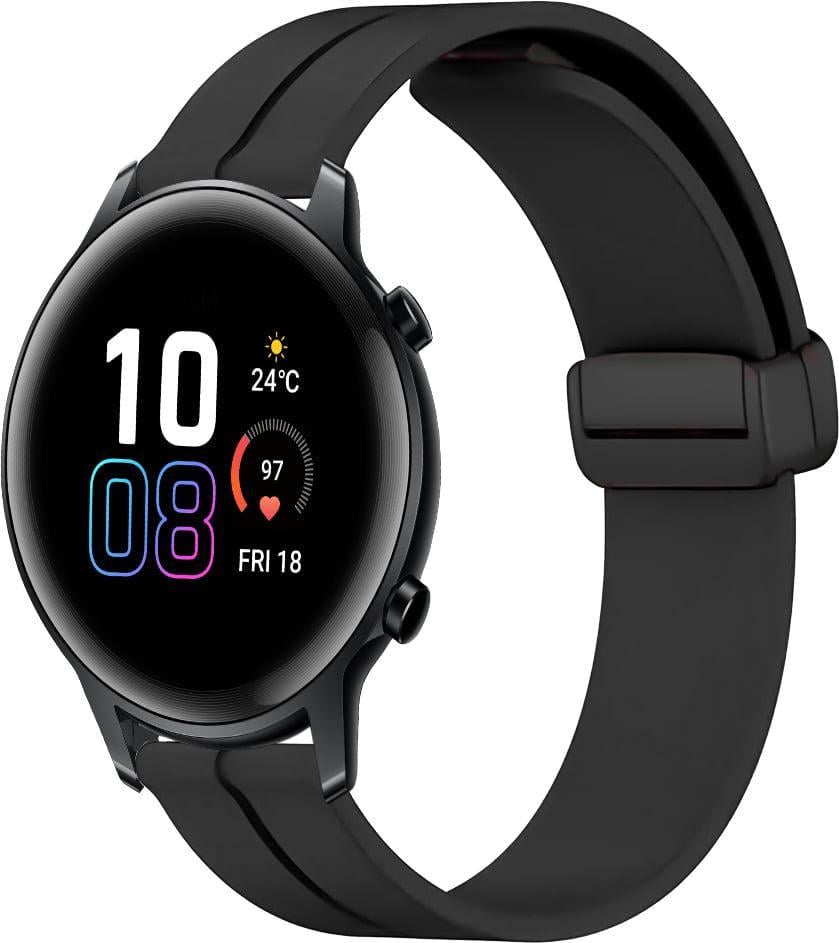 Ремінець для смарт-годинників Rysta для Honor Magic Watch 2 42 мм Black (41662-2B)
