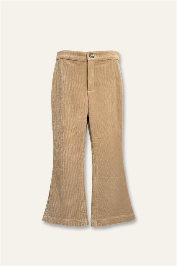 Брюки-клеш для девочки Mininio 7 лет 122 см Бежевый (8683169128567)