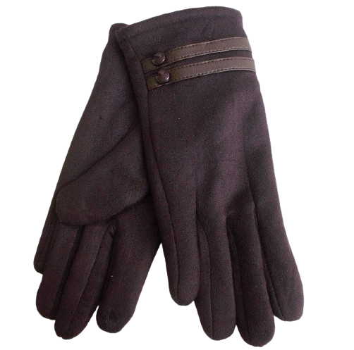 Перчатки замшевые на меху Anjela А10 р. 8,5 Коричневый (1402103104)