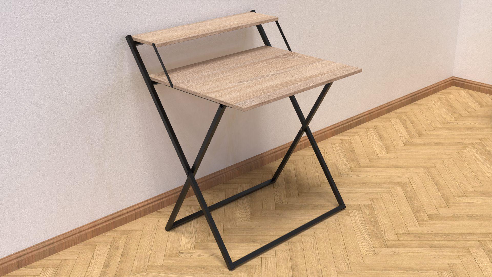 Стіл-трансформер Ferrum-decor Компакт 4 метал/ДСП 16 мм 750x790x720 мм Чорний/Дуб Сонома (FRD-104693) - фото 1 Стіл-трансформер Ferrum-decor Компакт 4 метал/ДСП 16 мм 750x790x720 мм Чорний/Дуб Сонома (FRD-104693) - фото 1