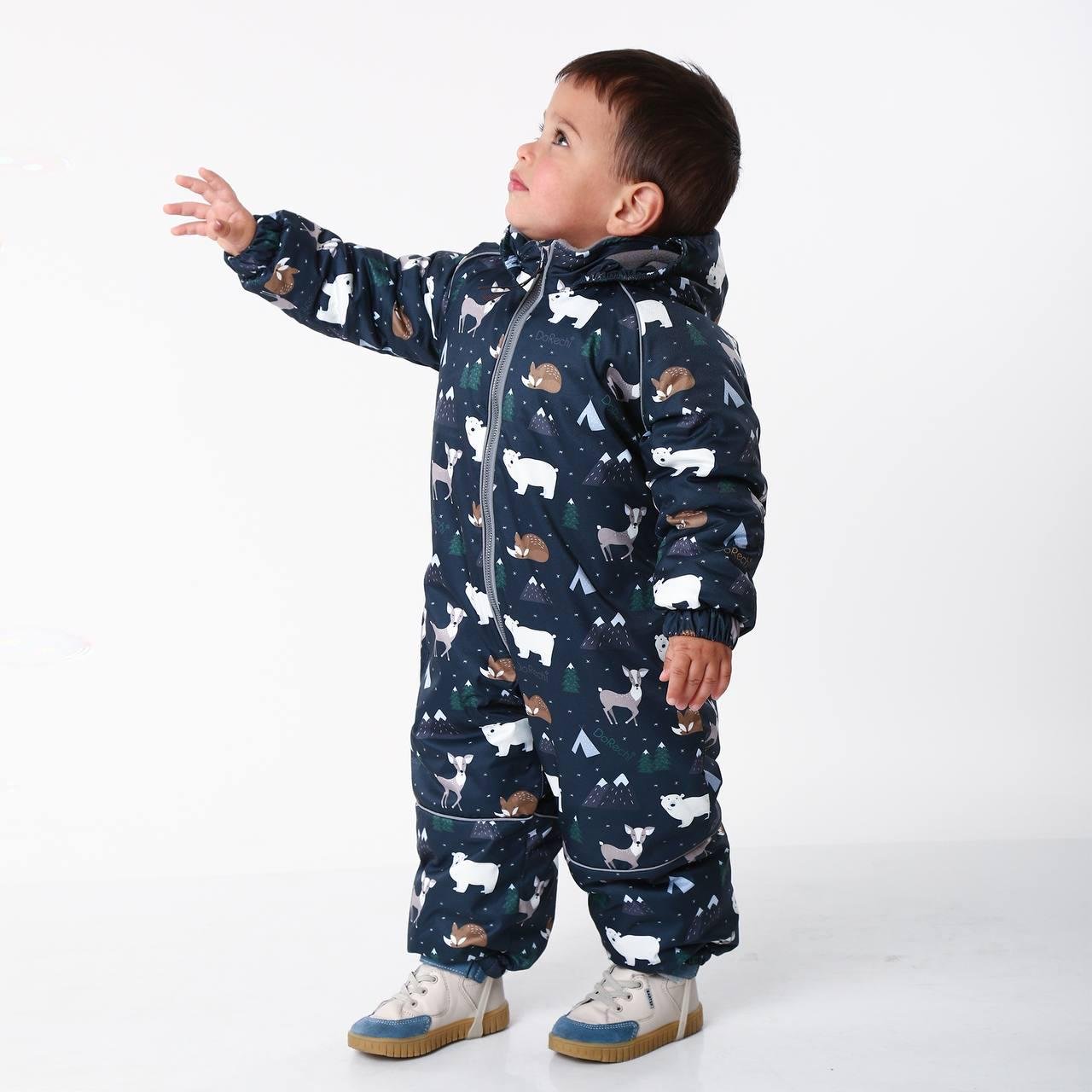 Детский зимний комбинезон с капюшоном DoRechi Аполло Арктика 86 см Синий (21491) - фото 4