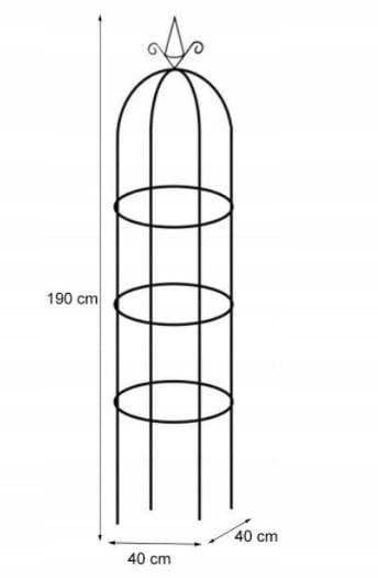 Колонна садовая для цветов GardenLine 190 см с анкерами (14979530) - фото 2