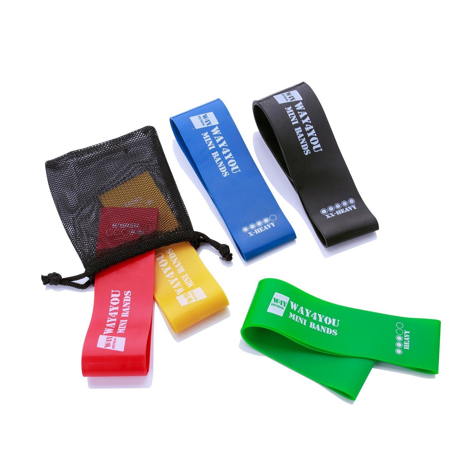 Резинки для фитнеса Way4you Mini Bands Set Pro 5 шт. (w40128) - фото 4