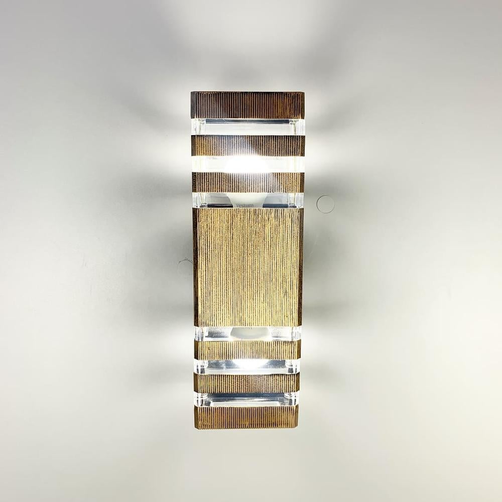 Світильник вуличний настінний на 2 лампочки Застаріле золото (8024-2W BG) - фото 3 Світильник вуличний настінний на 2 лампочки Застаріле золото (8024-2W BG) - фото 3