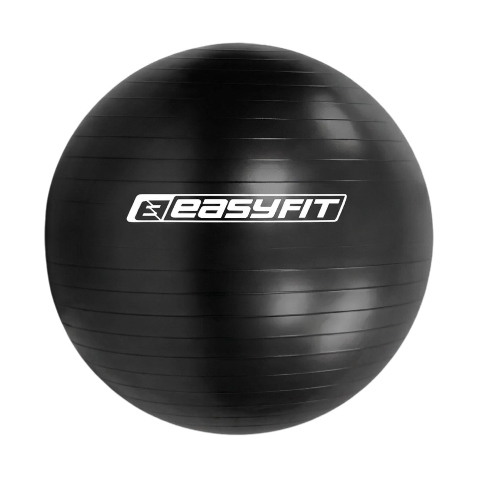 М'яч для фітнесу EasyFit BalanceBall 55 см Чорний (28660)