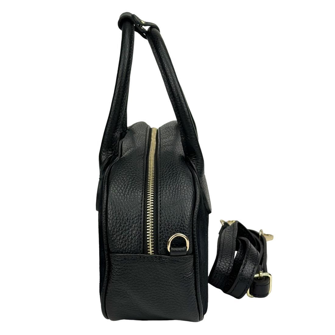 Женская сумка Royal Bag F-IT-3017A замшевая Черный (8080) - фото 4 Женская сумка Royal Bag F-IT-3017A замшевая Черный (8080) - фото 4