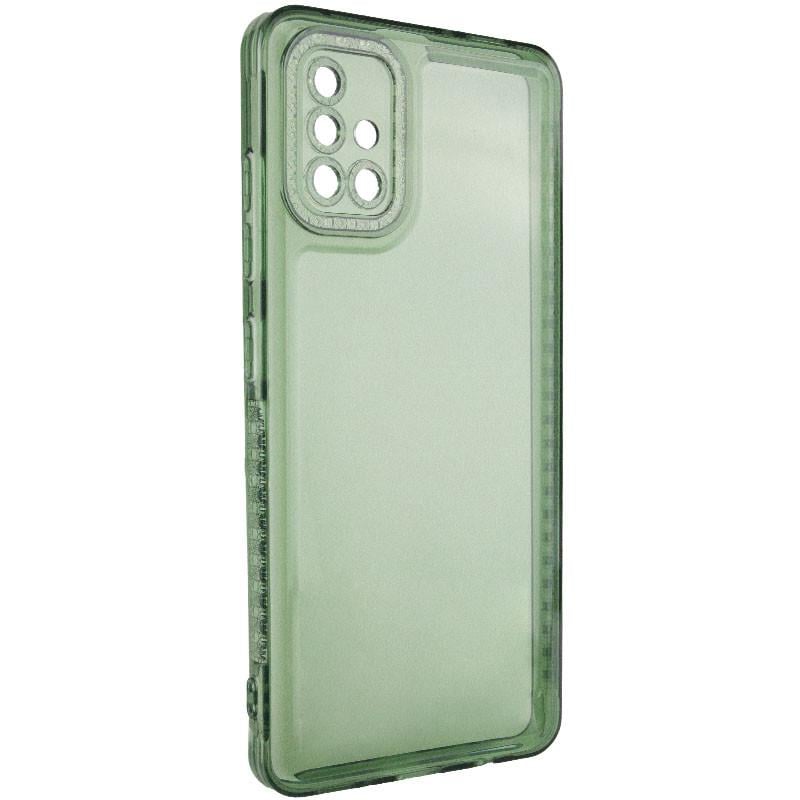 Противоударный чехол TPU Starfall Clear для Samsung Galaxy A51 Зеленый