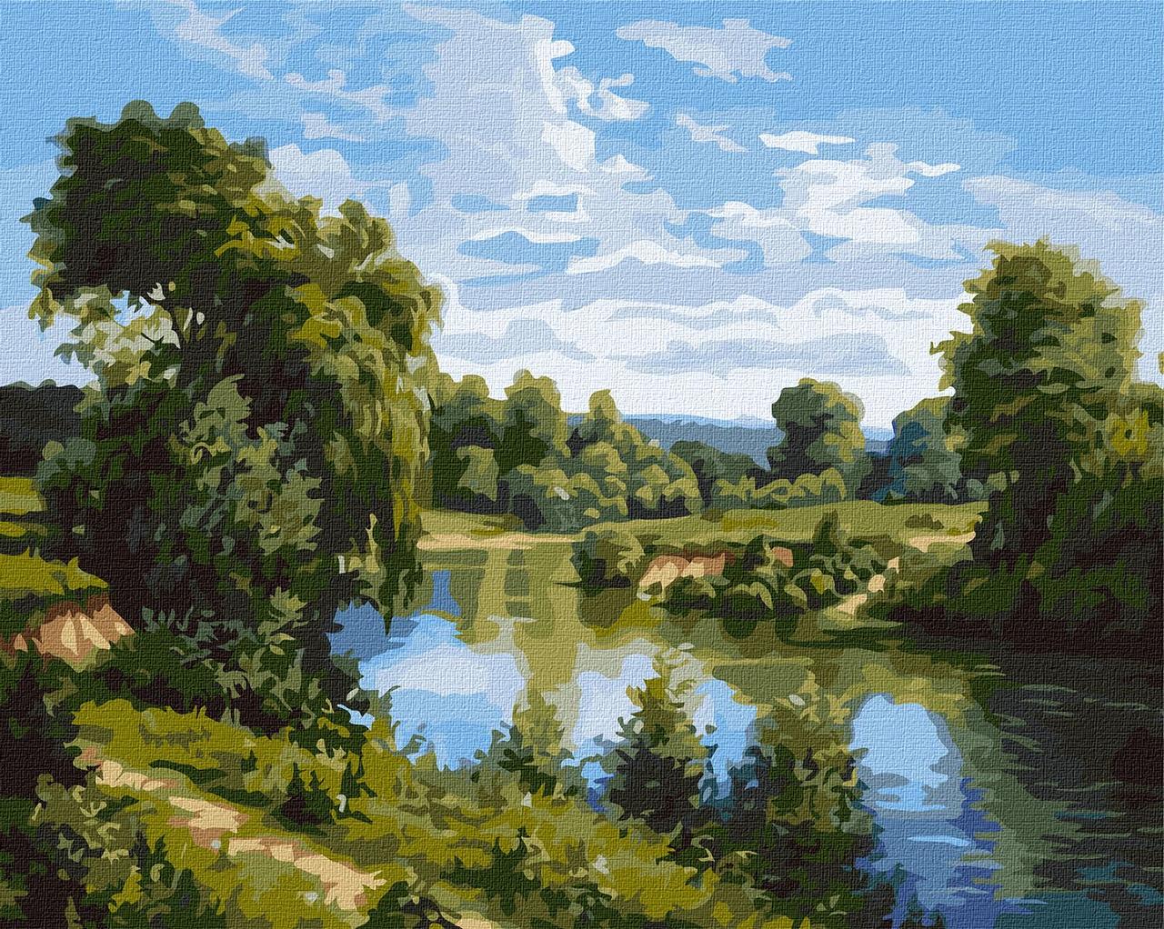 Картина по номерам Идейка Летний пейзаж Сергей Лобач 40х50 см (KHO2877)