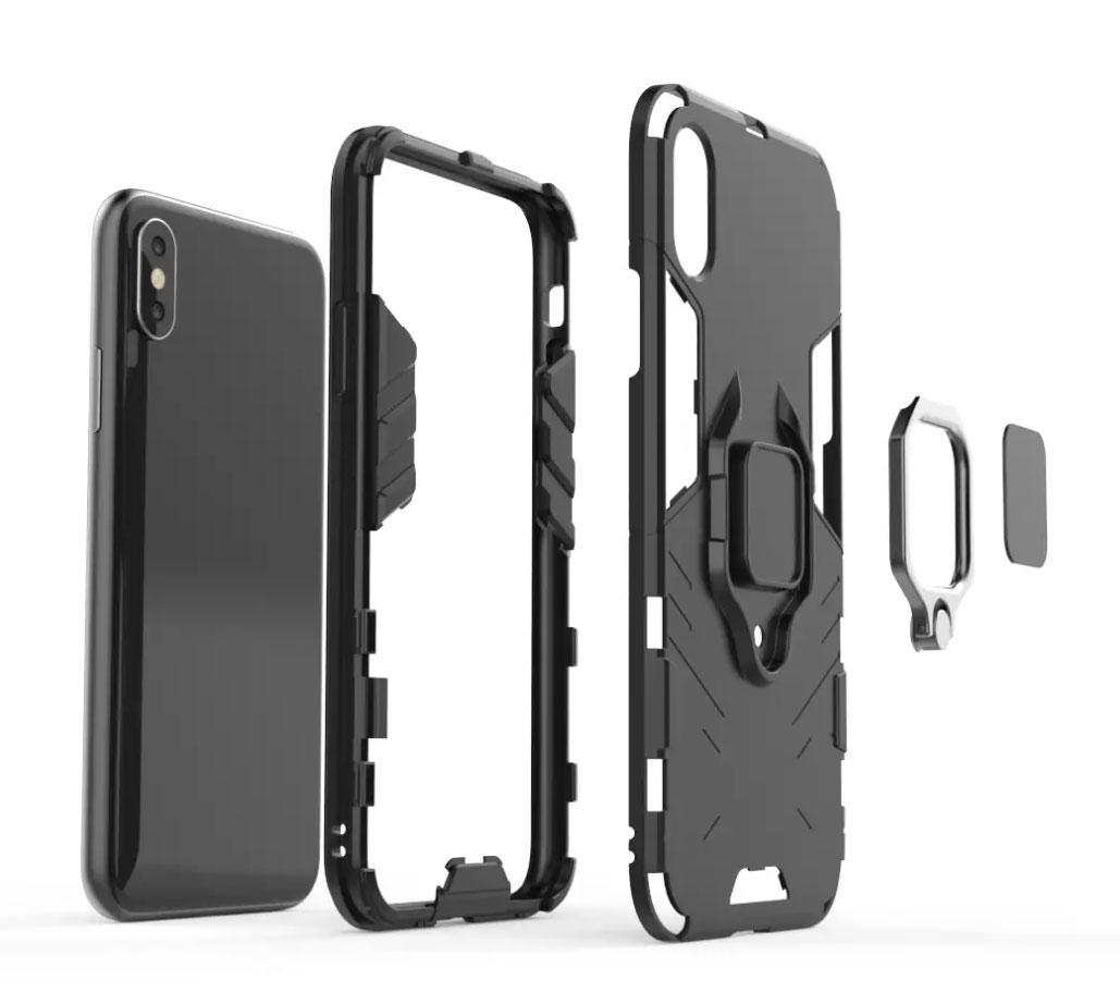 Чохол бампер Primolux Ring Armor для Apple iPhone X / iPhone Xs - Black - фото 5