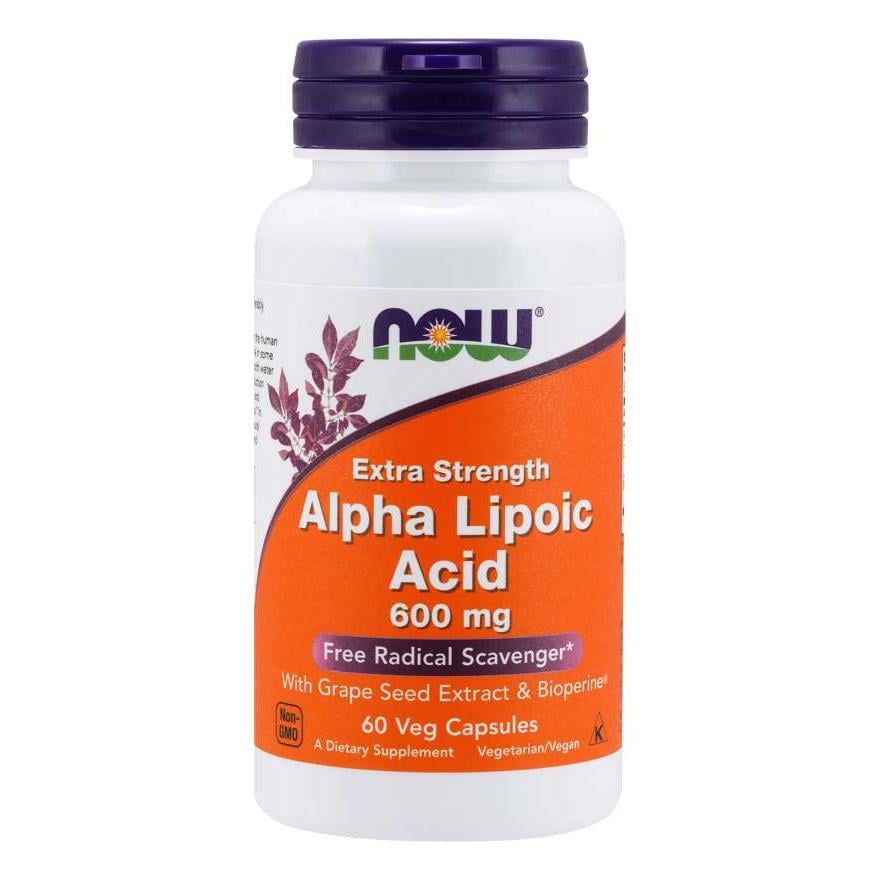 Натуральная добавка NOW Alpha Lipoic Acid 600 мг 60 вегакапс. (3606)