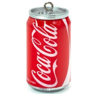 Подвеска брелок в виде банки CocaCola 45х23 мм 1 шт. (ПД4523р02)
