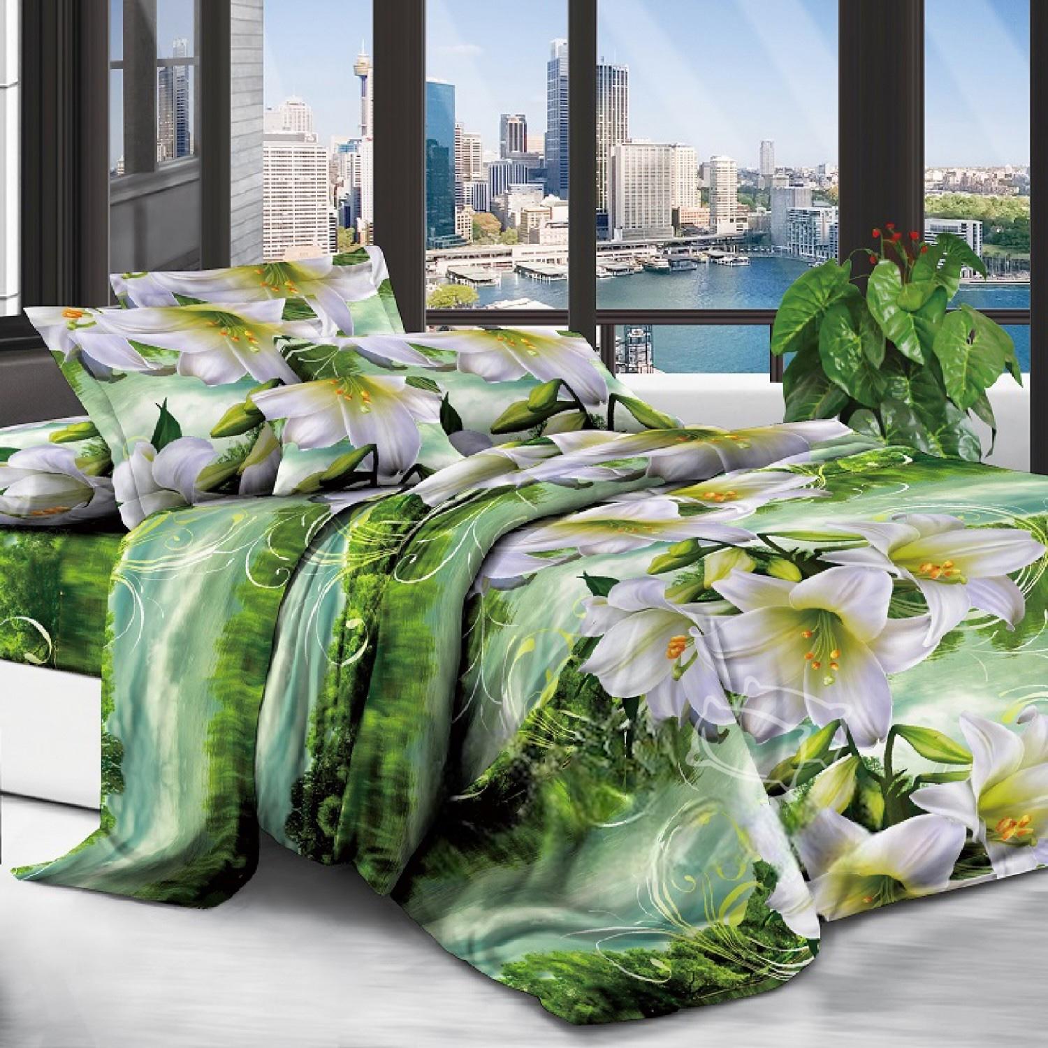 Комплект постельного белья Vital Textile 3D Premium евро бязь 200х220 см (ВРЕ-89)